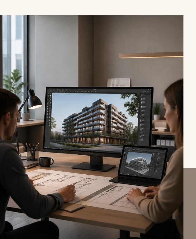 3D визуализация архитектуры и объектов строительства в Коркине
