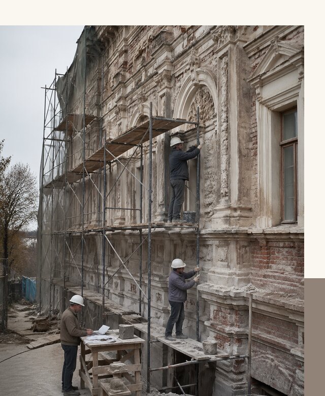 Реставрация объектов культурного наследия под ключ в Коркине